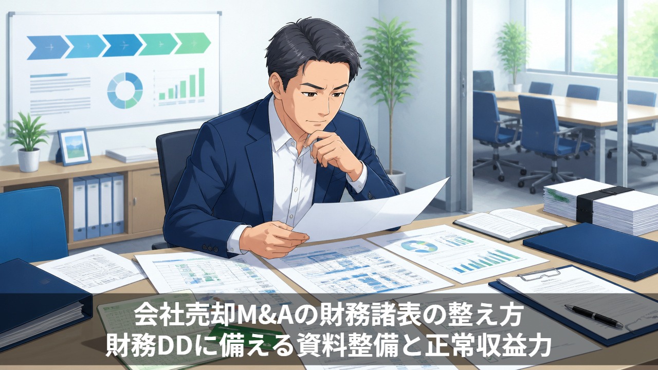 会社売却M&Aの財務諸表の整え方|財務DDに備える資料整備と正常収益力