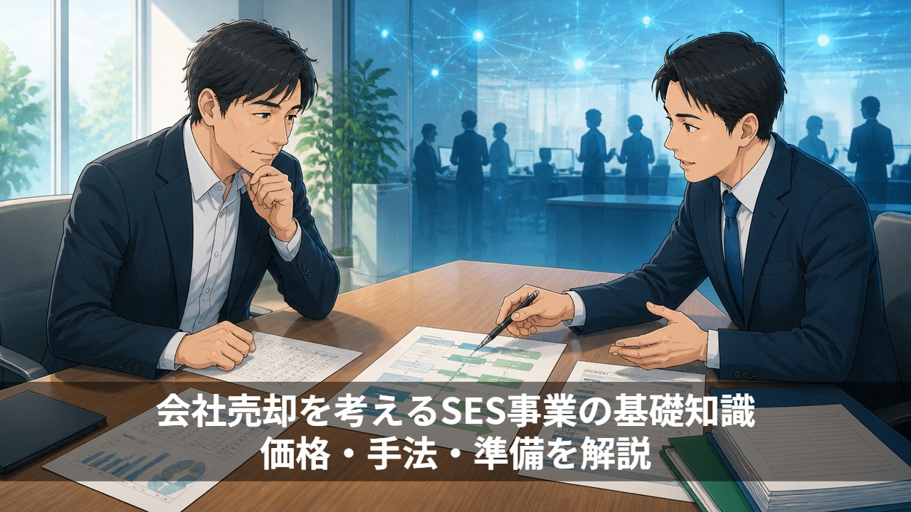 SES事業の会社売却を考える基礎知識|価格・手法・準備を解説