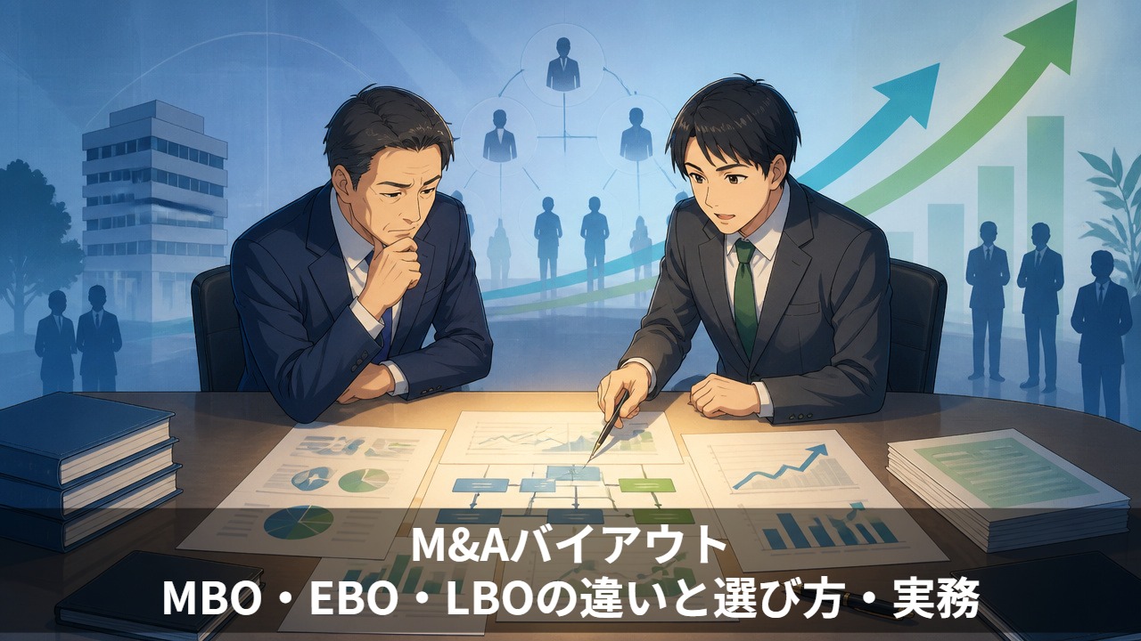 M&Aのバイアウト|MBO・EBO・LBOの違いと選び方・実務