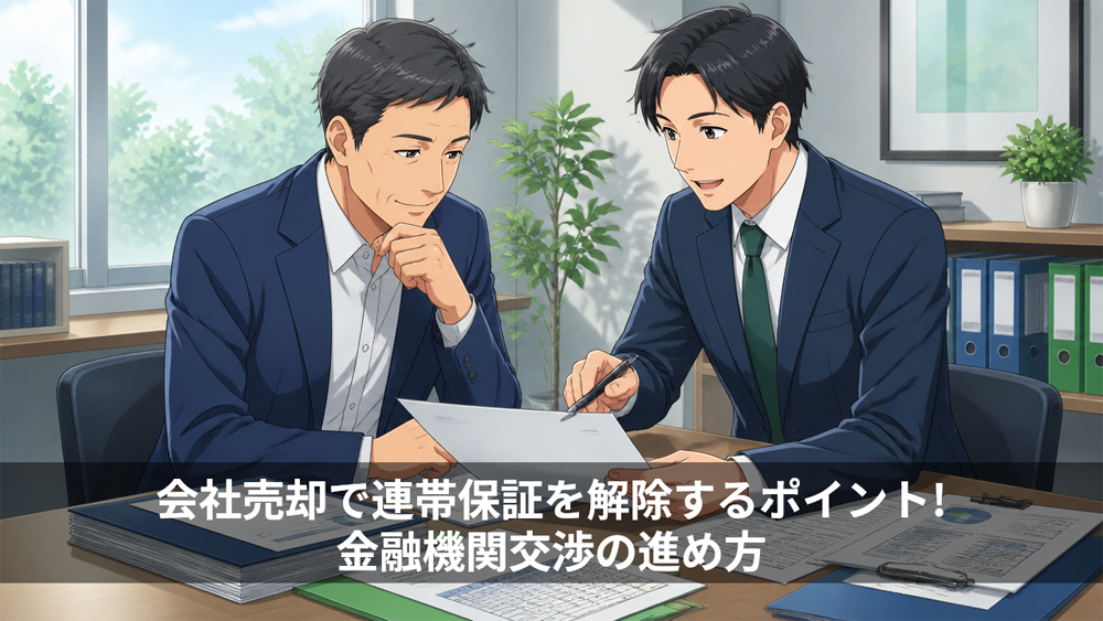 会社売却で連帯保証を解除するポイント!金融機関交渉の進め方